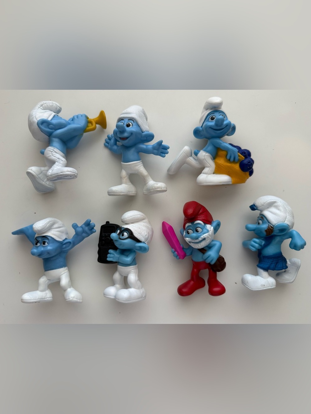 McDonald Smurfs Toy Bundle - 7pcs